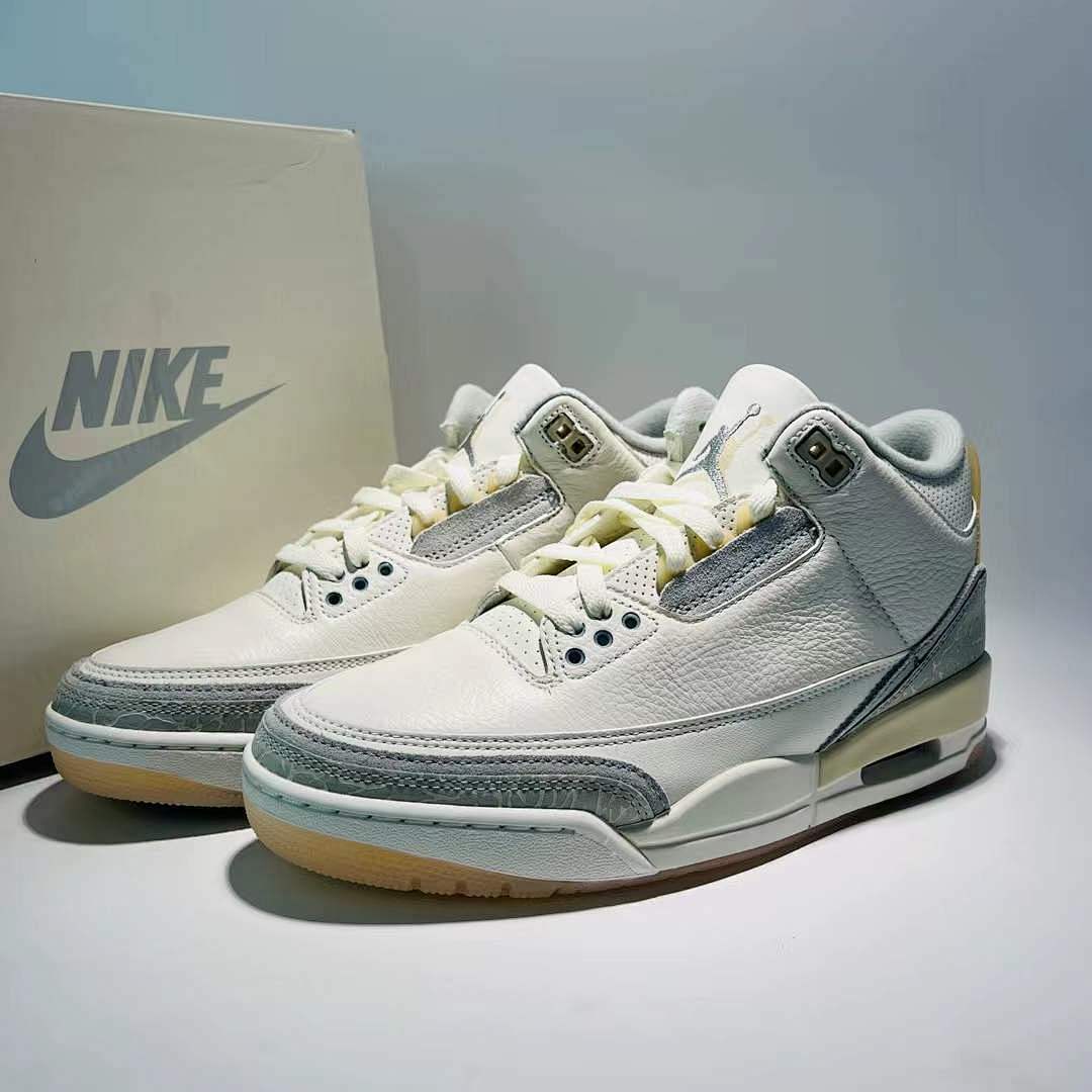 Nike Air Jordan 3 Retro Craft 'Ivory' Sail Cement Grey Shoes FJ9479-100
