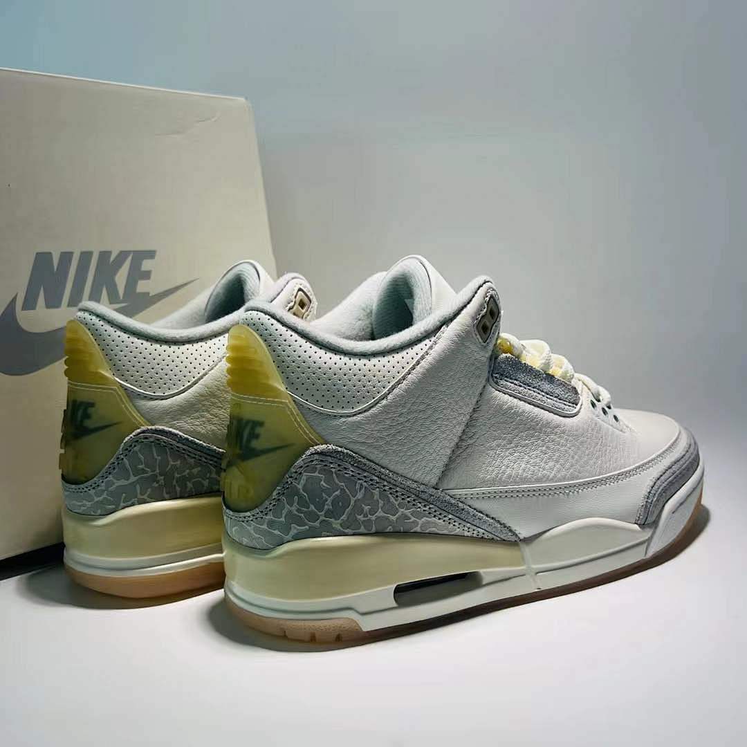 Nike Air Jordan 3 Retro Craft 'Ivory' Sail Cement Grey Shoes FJ9479-100 - Image 3