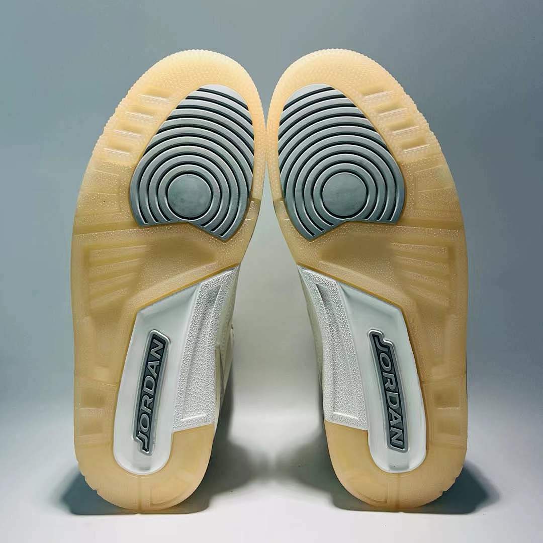 Nike Air Jordan 3 Retro Craft 'Ivory' Sail Cement Grey Shoes FJ9479-100 - Image 5