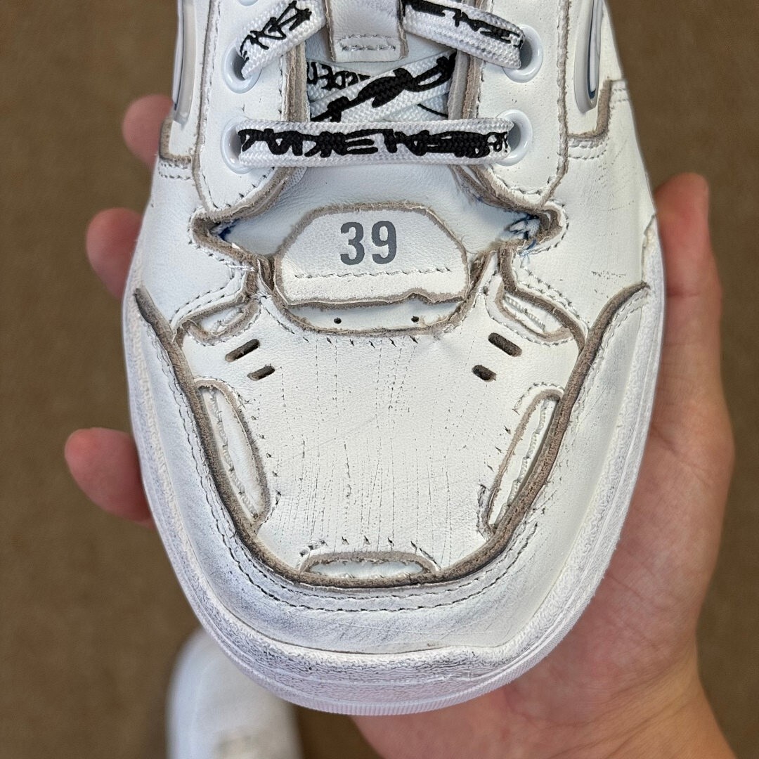 Balenciaga 3XL Sneakers White Royal Blue - Image 4