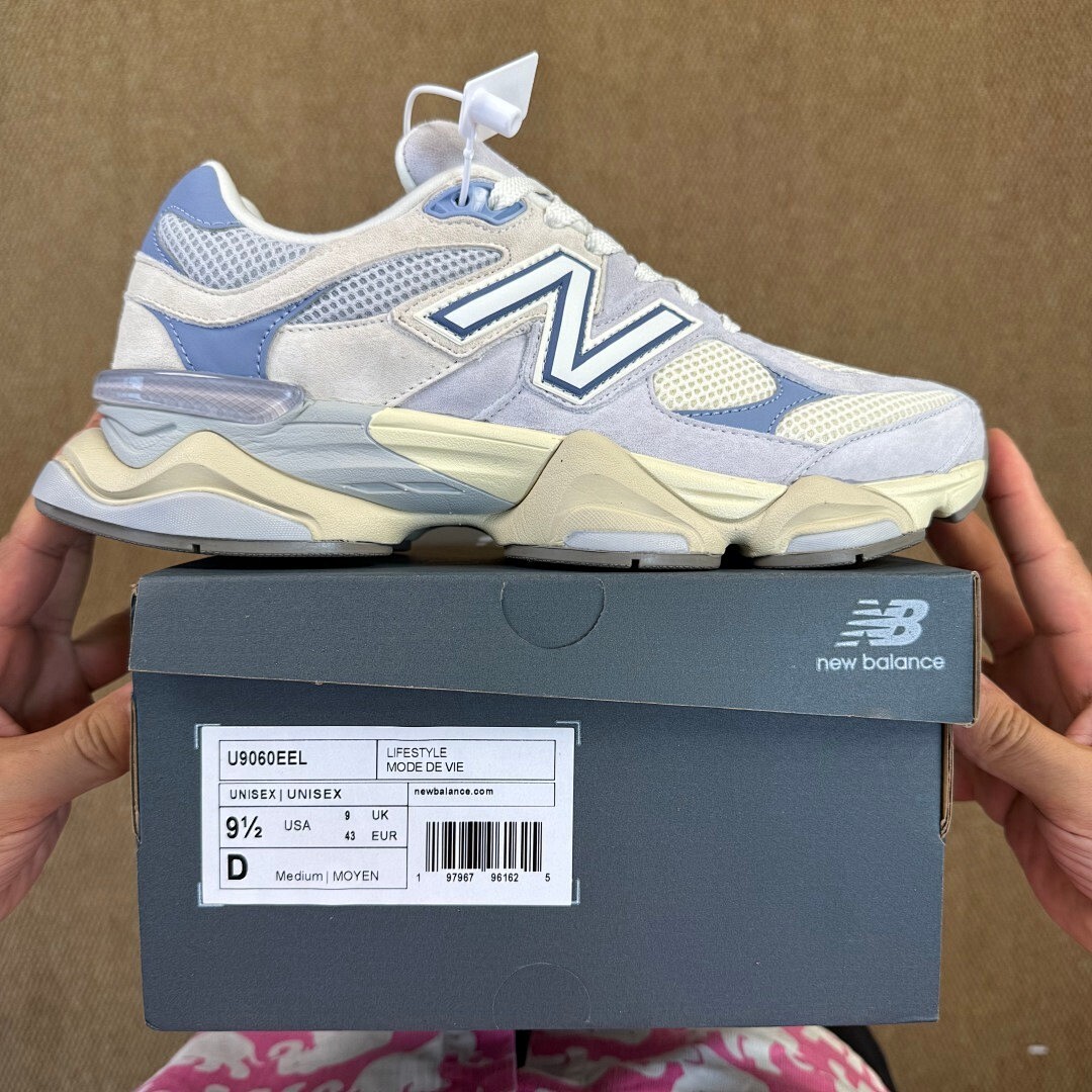New Balance 9060 Arctic Grey Harbor Blue U9060EAA - Image 3