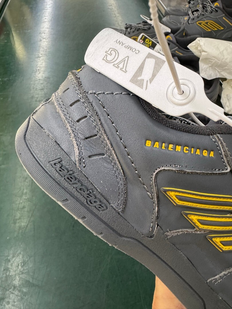 Balenciaga 3XL Trainer Sneakers Grey Yellow - Image 5
