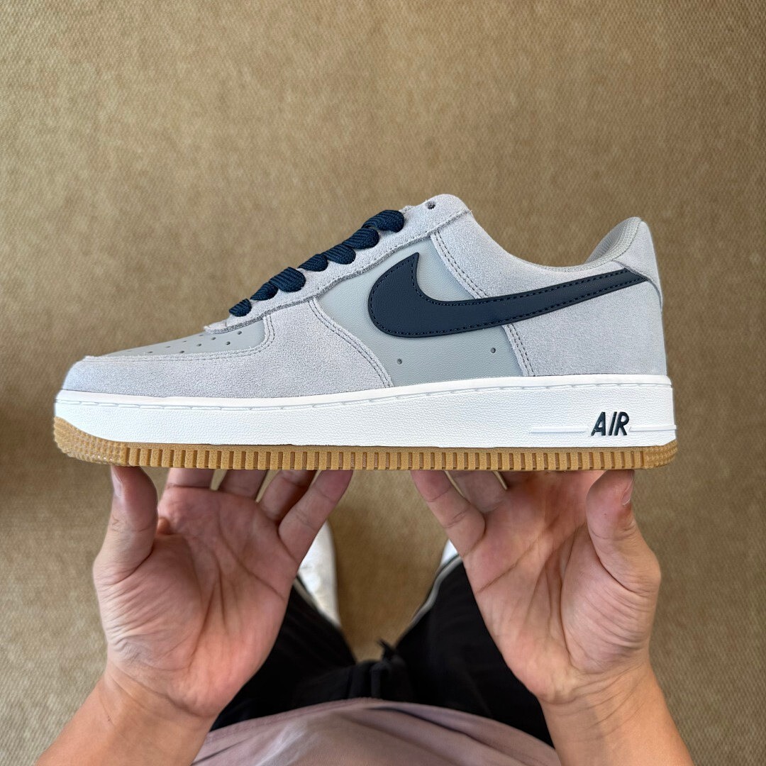 Nike Air Force 1 Low Light Smoke Grey Midnight Navy Gum FN7408-001