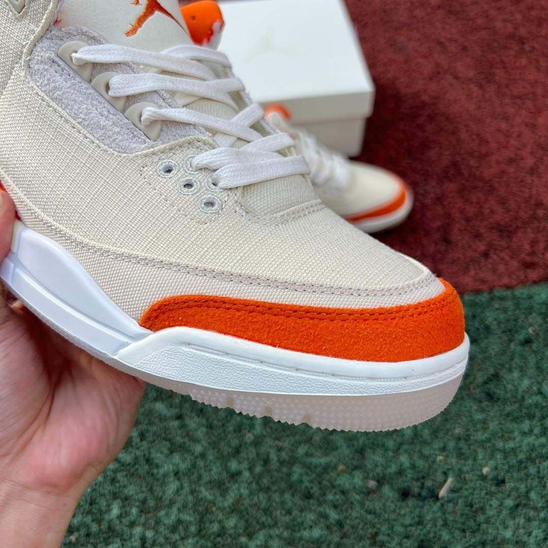 Air Jordan 3 Canvas Orange - Image 3