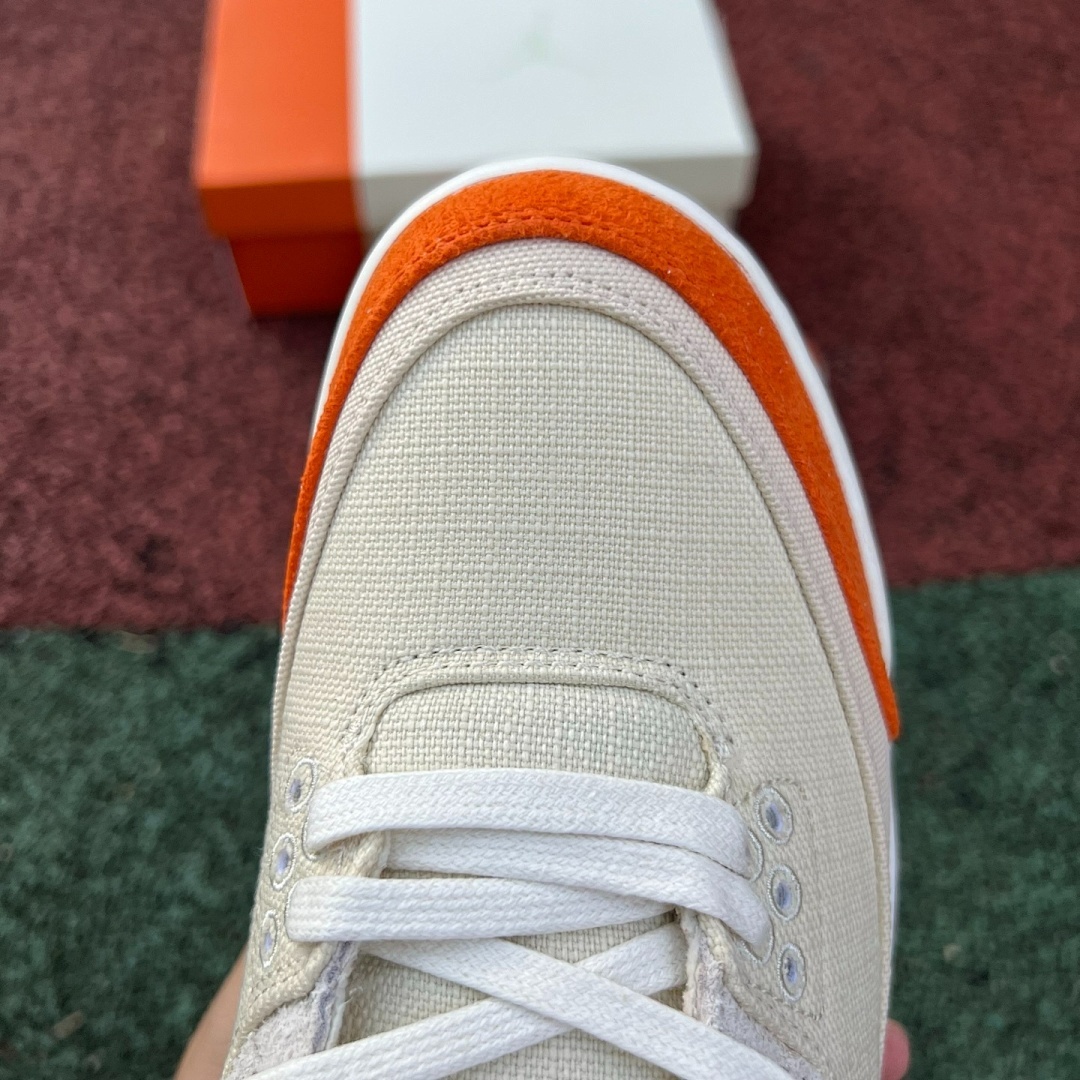 Air Jordan 3 Canvas Orange - Image 4