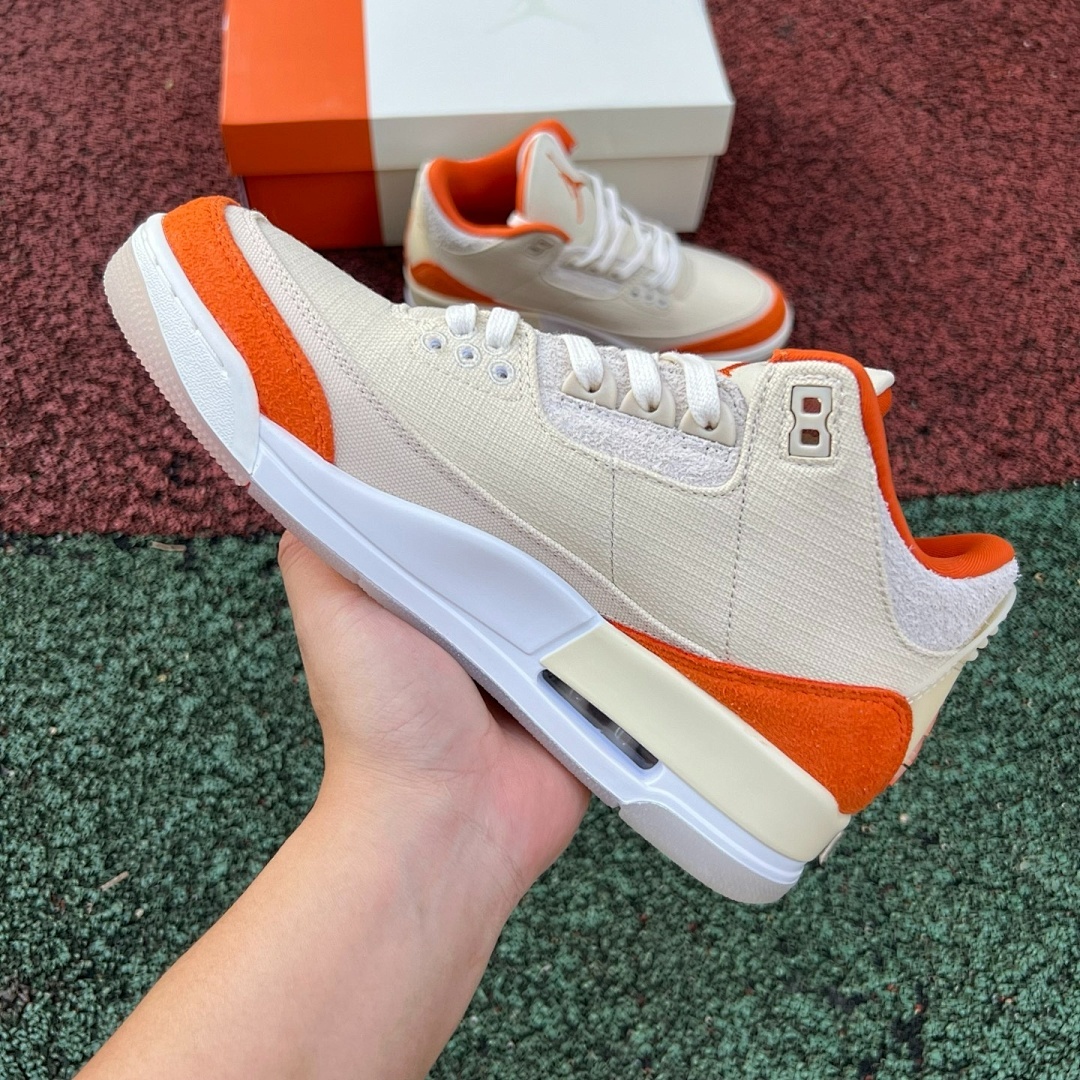 Air Jordan 3 Canvas Orange - Image 7