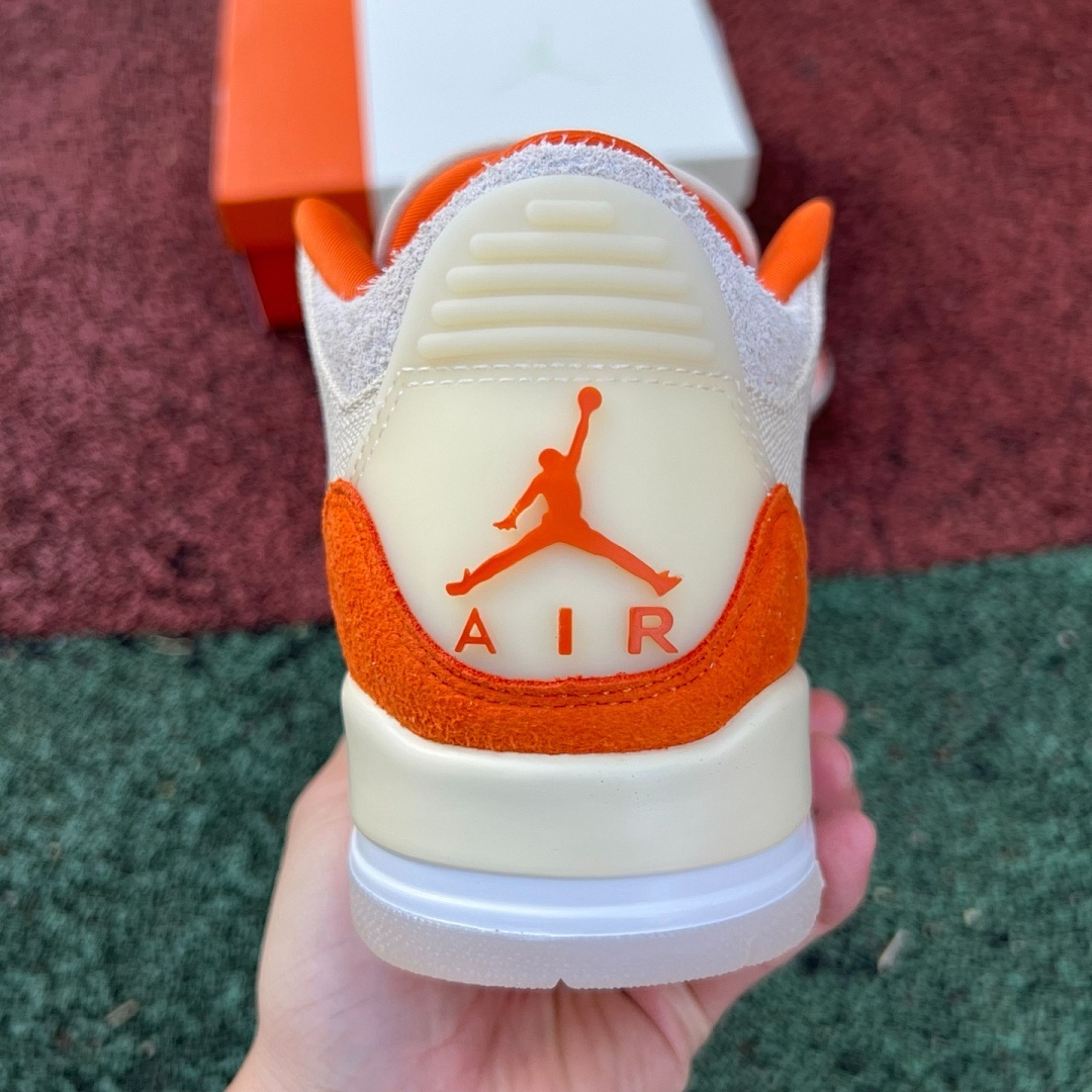 Air Jordan 3 Canvas Orange - Image 8