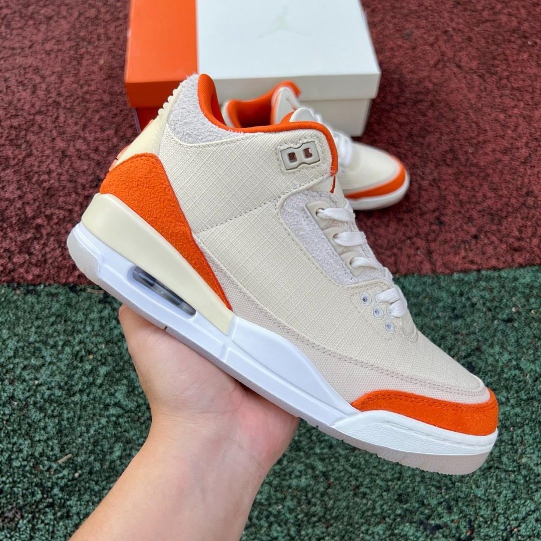 Air Jordan 3 Canvas Orange - Image 9