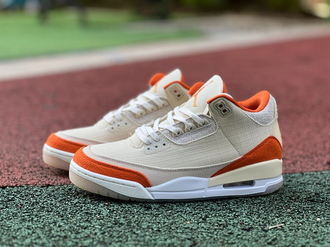Air Jordan 3 Canvas Orange - Image 10
