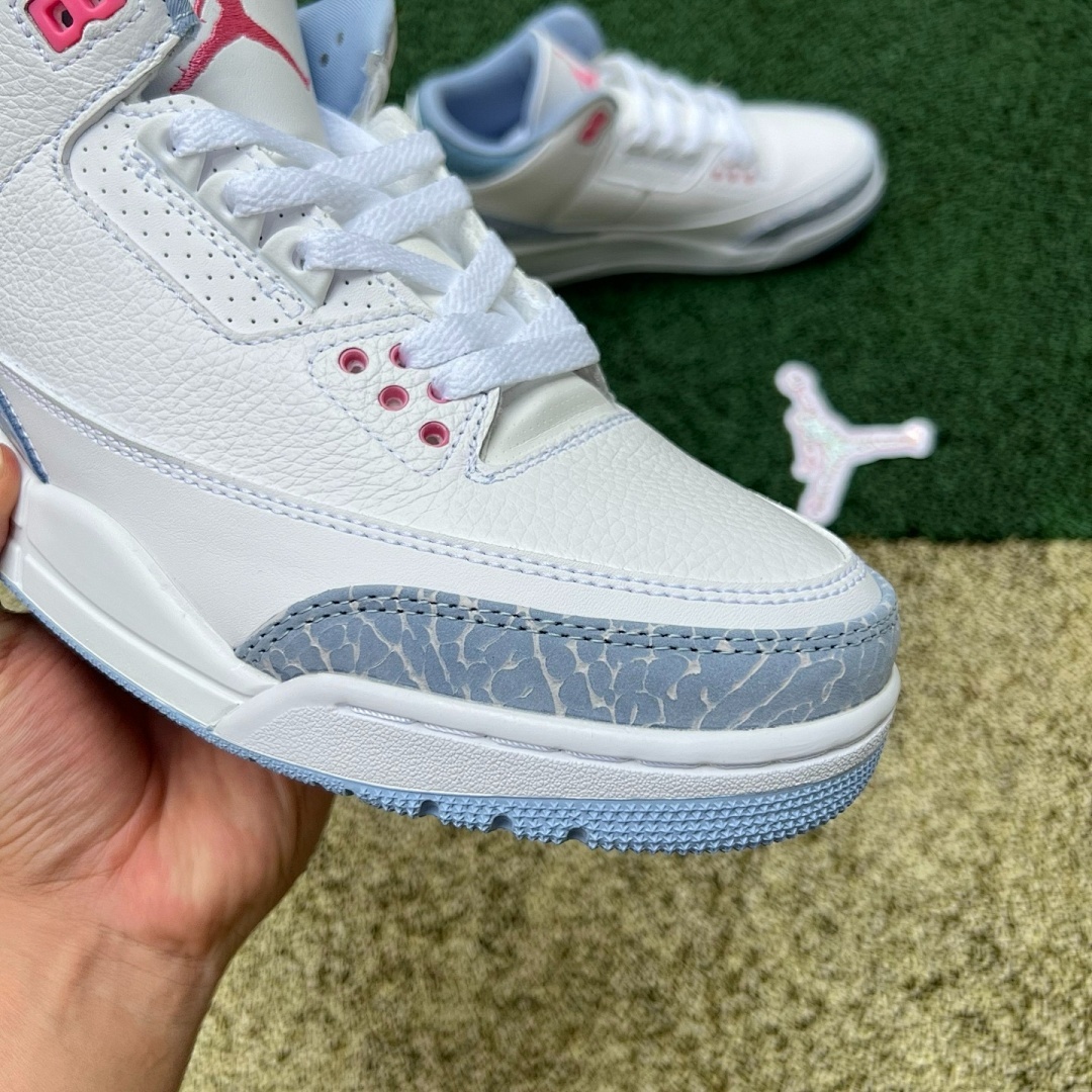 Air Jordan 3 Retro GS True Blue Crimson FD8636-160 - Image 3