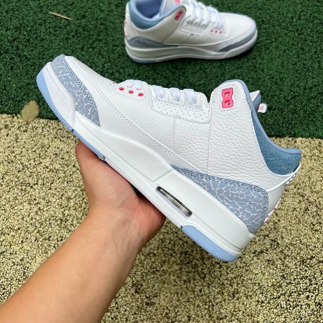 Air Jordan 3 Retro GS True Blue Crimson FD8636-160 - Image 7