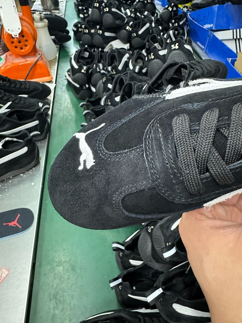 Balenciaga Puma Jordan Suede Sneakers Black - Image 7