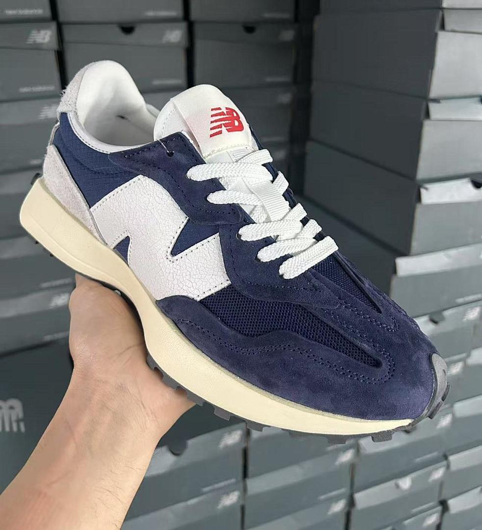 New Balance 327 Natural Indigo White MS327FE Men's Women's Lifestyle Running Shoes