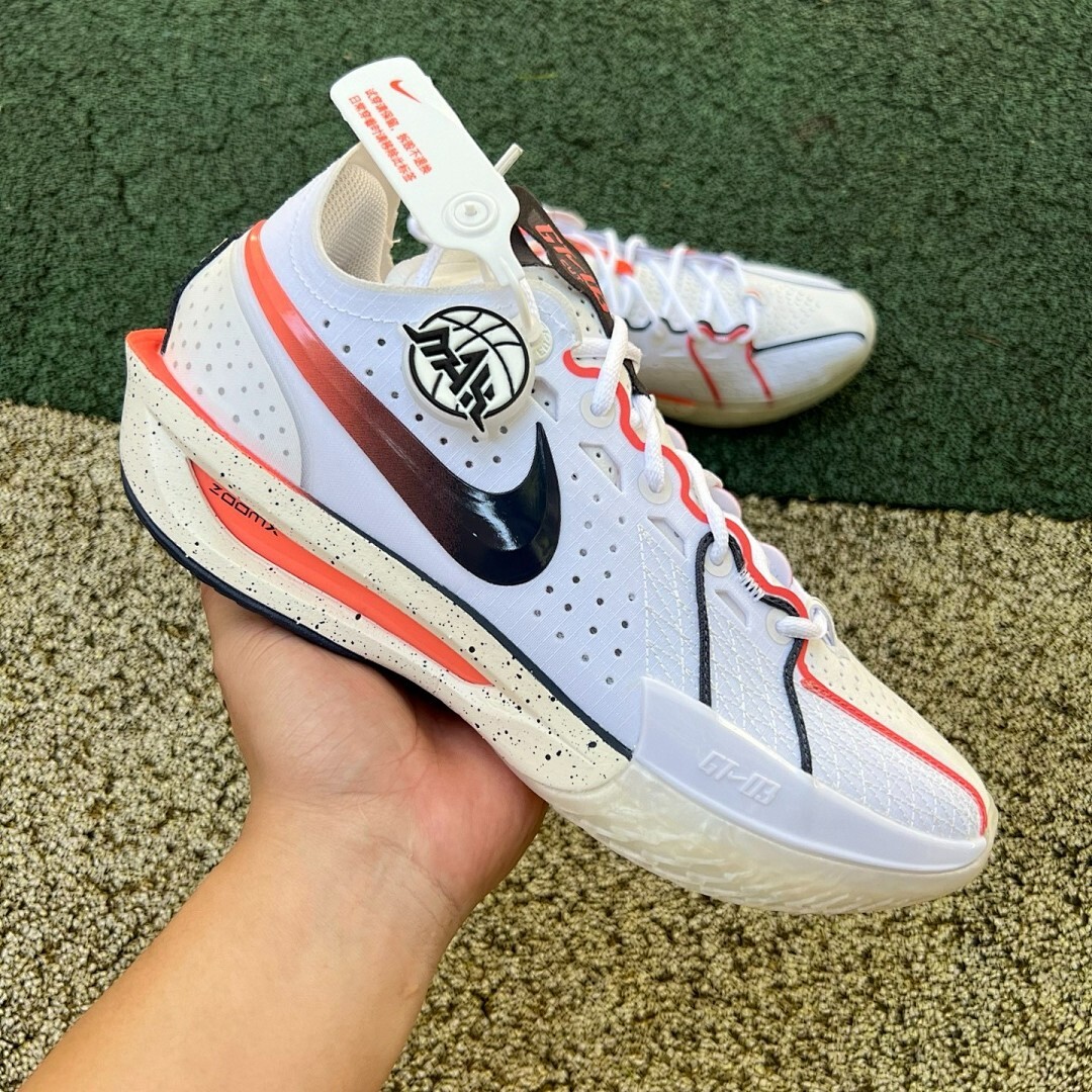 Nike GT Cut 3 White Bright Crimson Black FJ6408-100 - Image 12