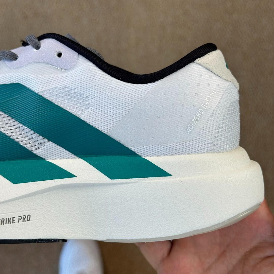 Adidas Adizero SL Shoes HQ1258 Cloud White / Dark Green / Core Black - Image 6