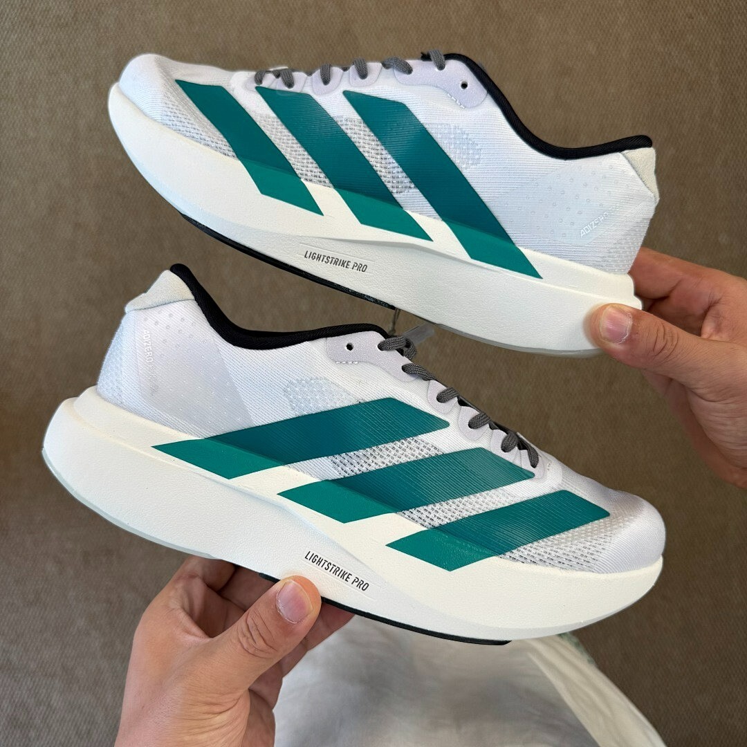 Adidas Adizero SL Shoes HQ1258 Cloud White / Dark Green / Core Black - Image 9