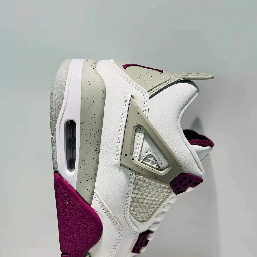 Air Jordan 4 Retro GS Active Fuchsia White Purple Grey Grade School Sneakers Shoes 408452-167 - Image 7