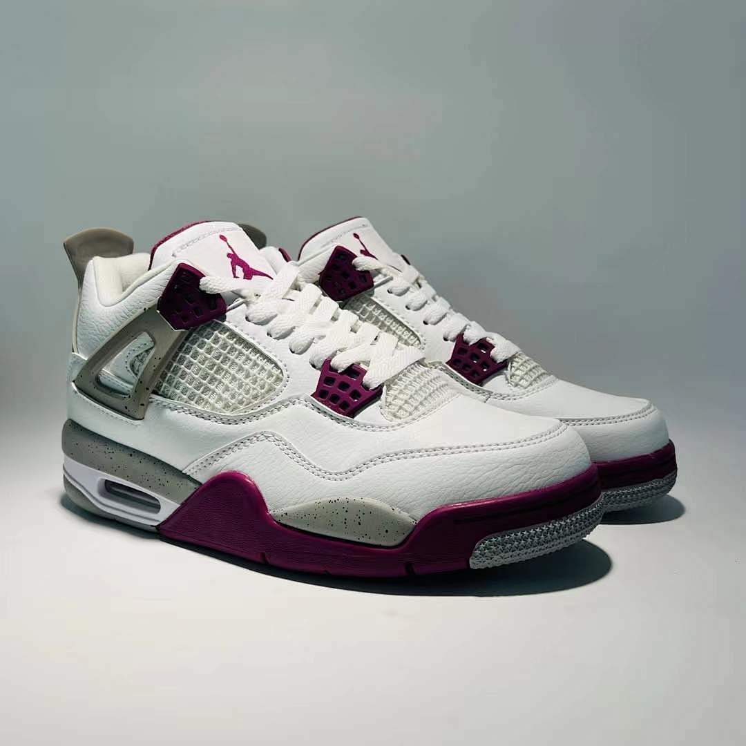 Air Jordan 4 Retro GS Active Fuchsia White Purple Grey Grade School Sneakers Shoes 408452-167 - Image 10