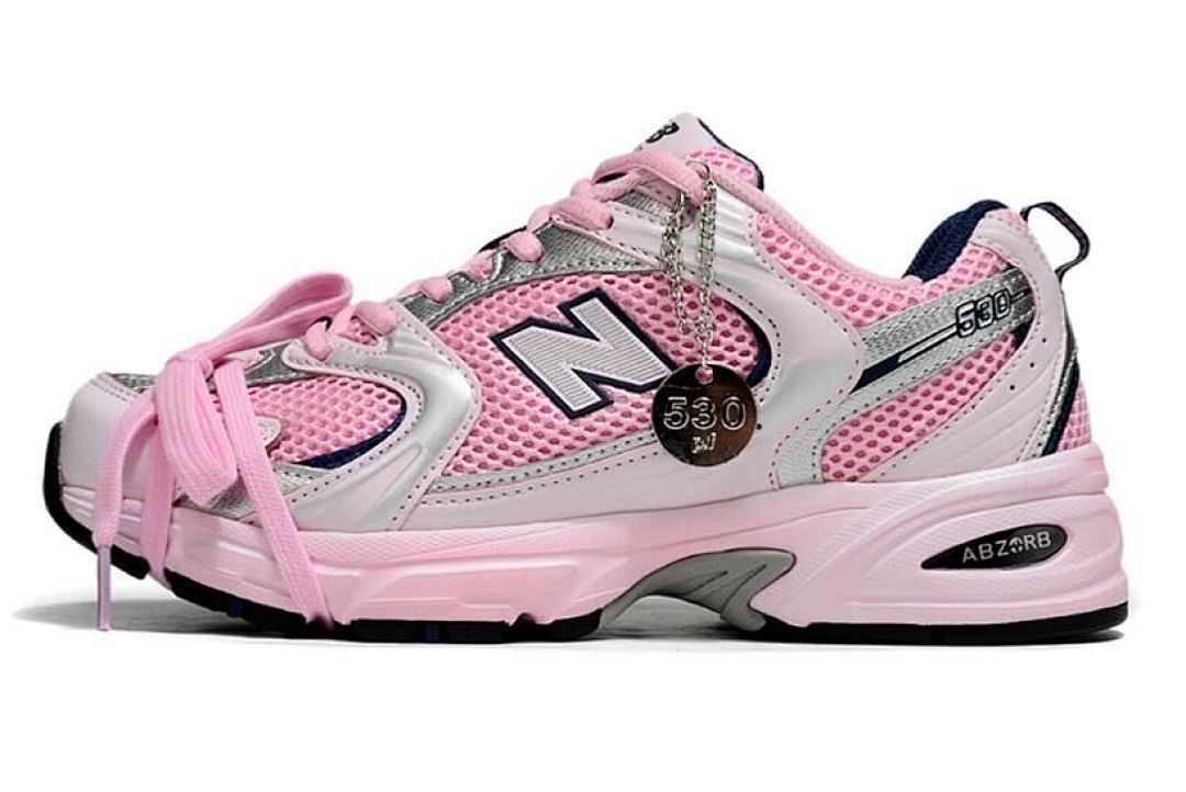 New Balance 530 Pink Silver Metallic Women's ABZORB Lifestyle Sneakers