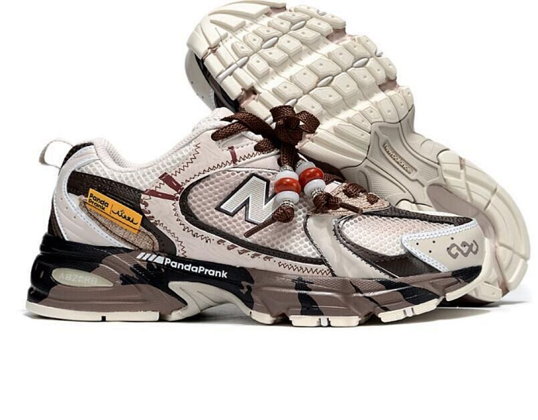 New Balance 530 Panda Prank Beige Brown Black Camouflage ABZORB Men's Women's Lifestyle Running Sneakers Trainers