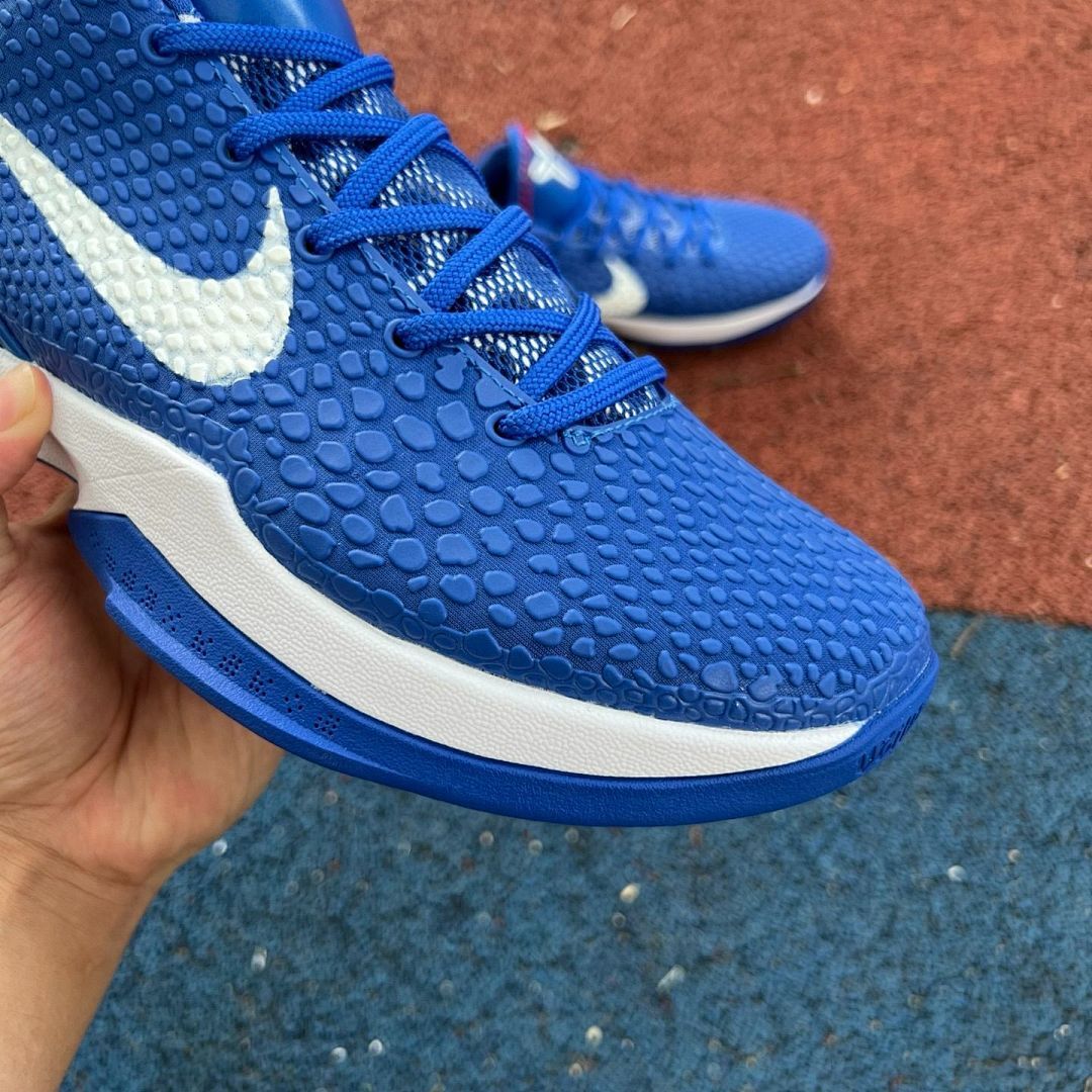 Nike Kobe 6 Protro PE Baseball Cleats Royal Blue White Red #8 - Image 11