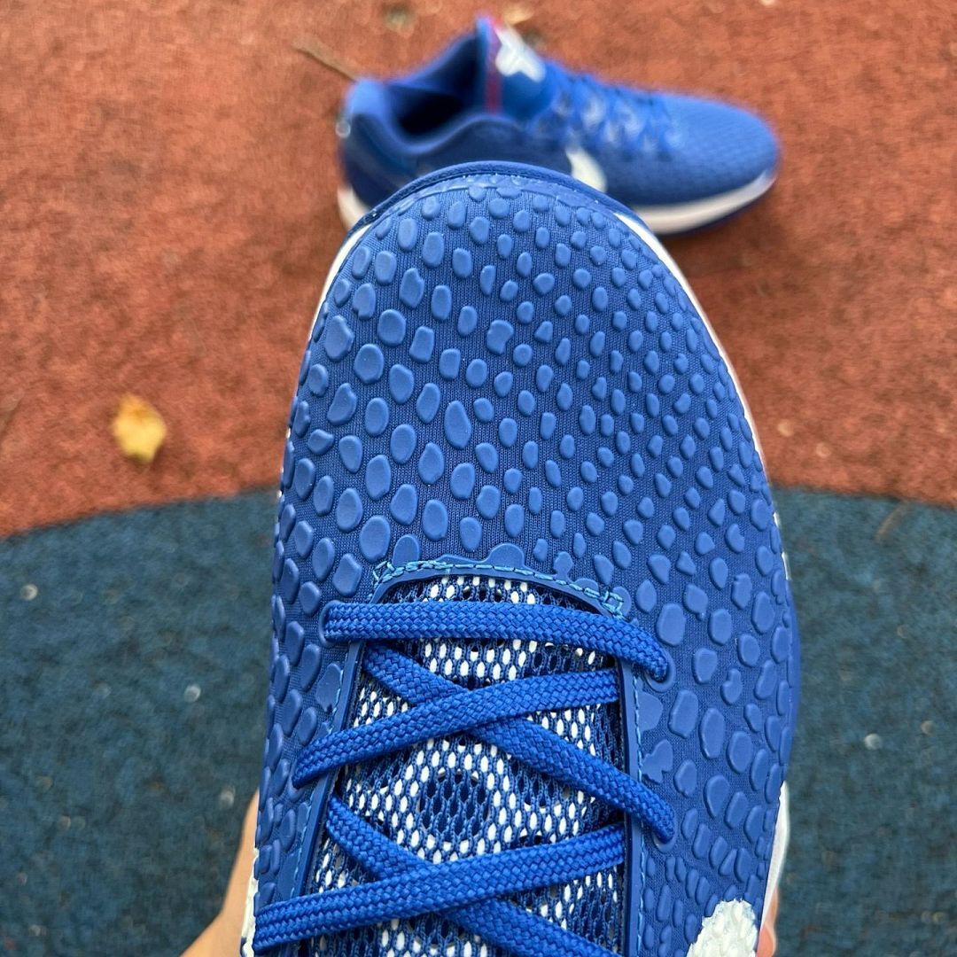 Nike Kobe 6 Protro PE Baseball Cleats Royal Blue White Red #8 - Image 12