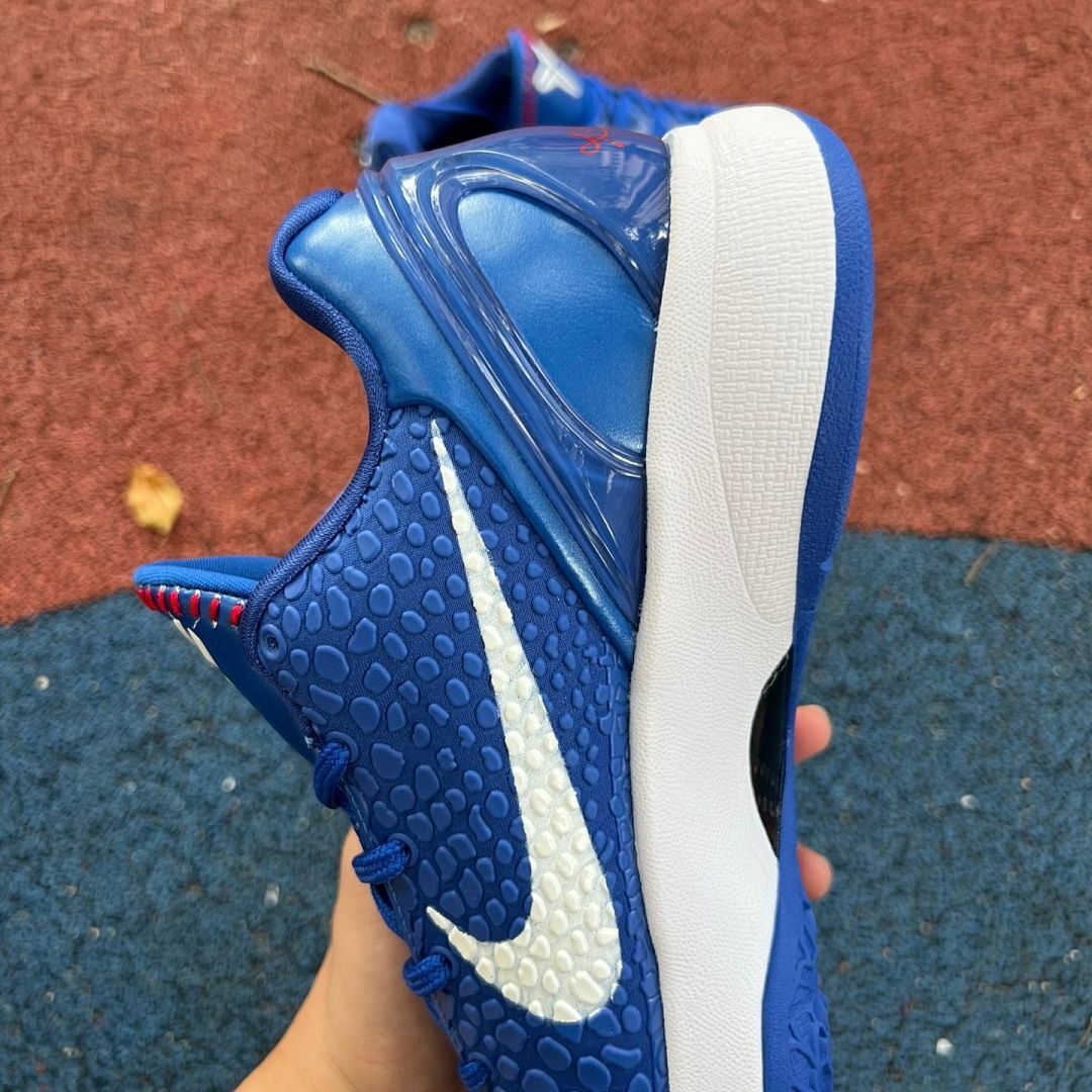 Nike Kobe 6 Protro PE Baseball Cleats Royal Blue White Red #8 - Image 14