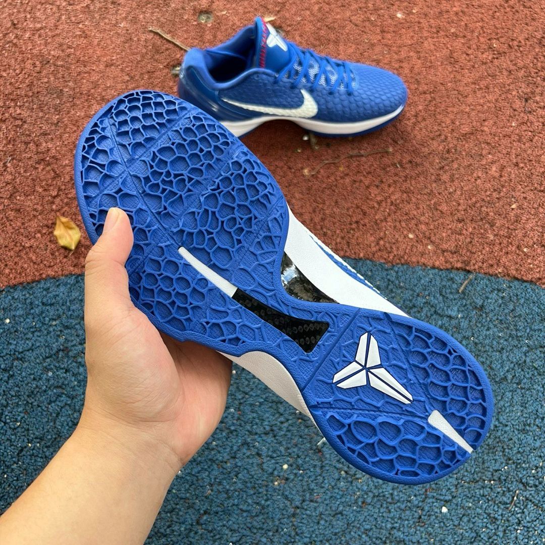 Nike Kobe 6 Protro PE Baseball Cleats Royal Blue White Red #8 - Image 15