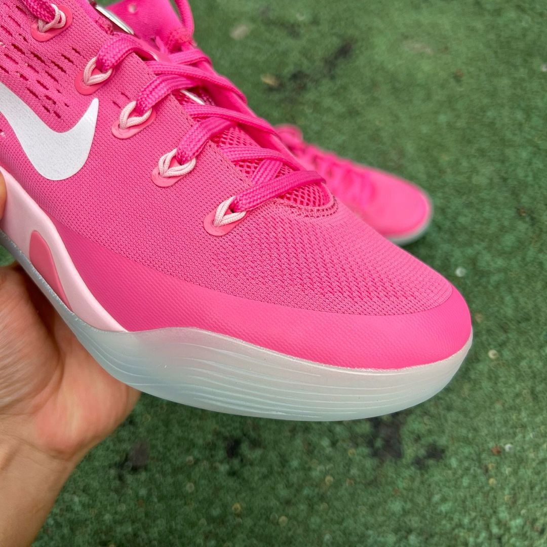 Nike Kobe 9 EM Low "Pink Fire" White Light Photo Blue 646701-616 - Image 10