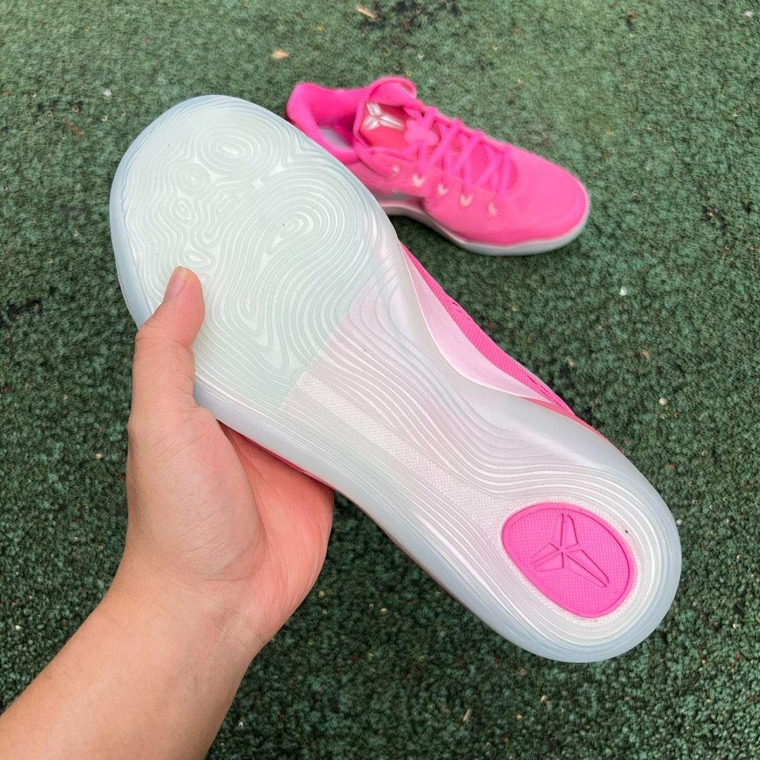 Nike Kobe 9 EM Low "Pink Fire" White Light Photo Blue 646701-616 - Image 14