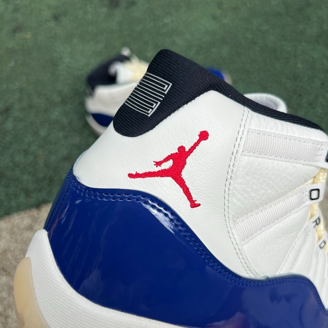 Air Jordan 11 Retro White Royal Blue University Red - Image 9