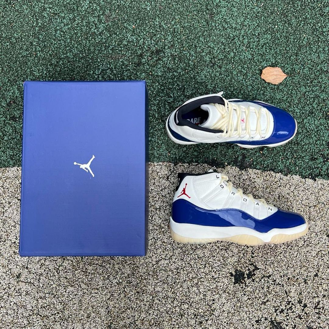Air Jordan 11 Retro White Royal Blue University Red - Image 10