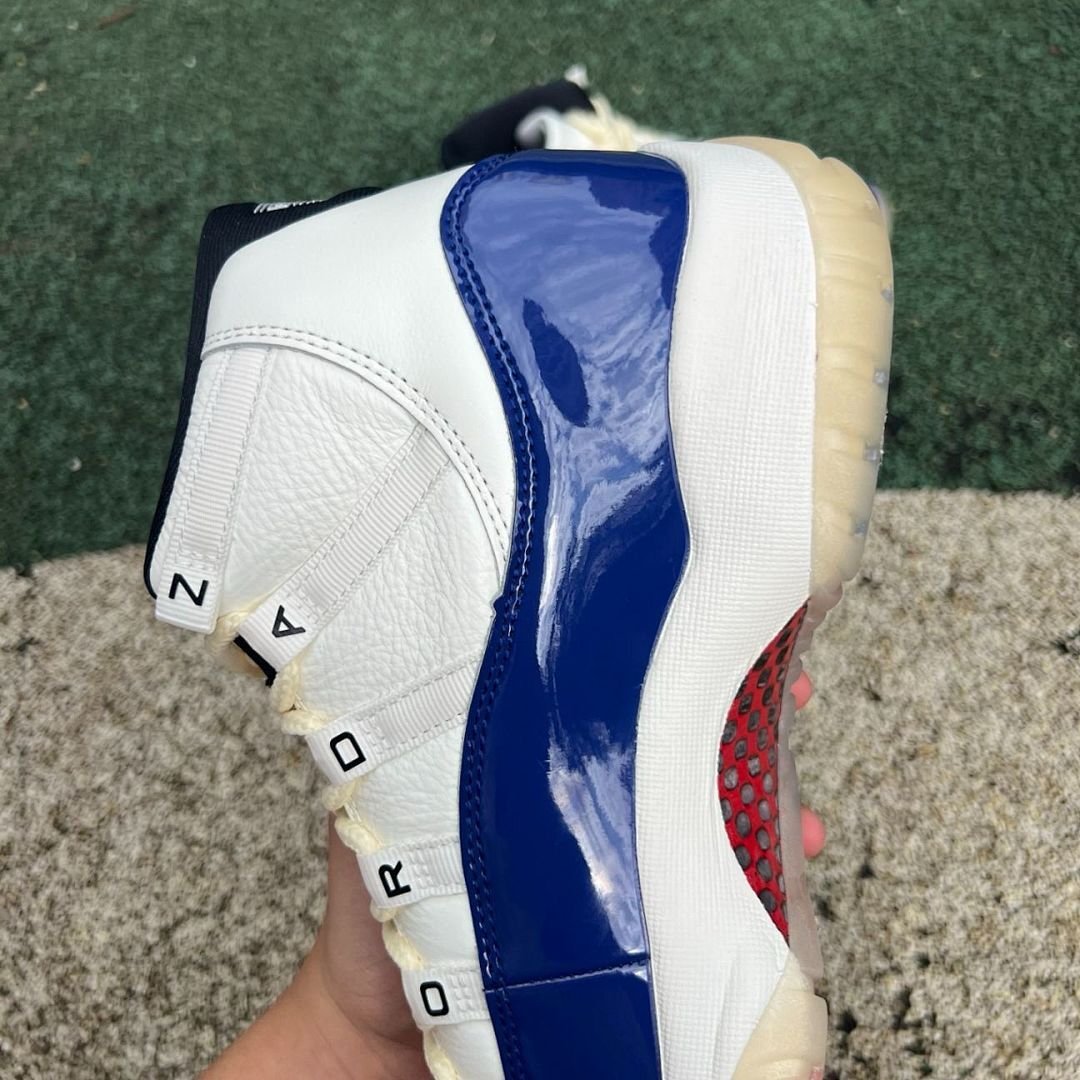 Air Jordan 11 Retro White Royal Blue University Red - Image 15