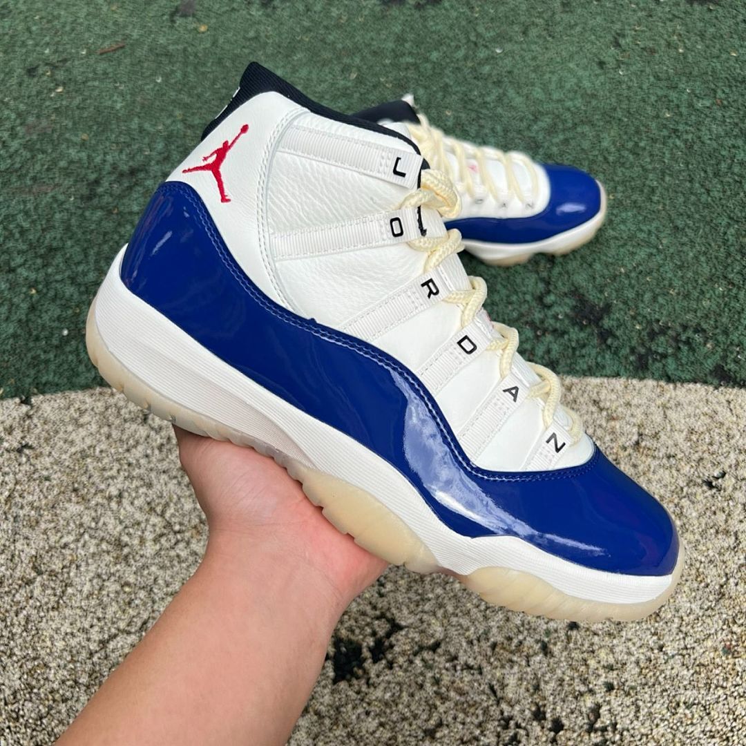 Air Jordan 11 Retro White Royal Blue University Red - Image 19