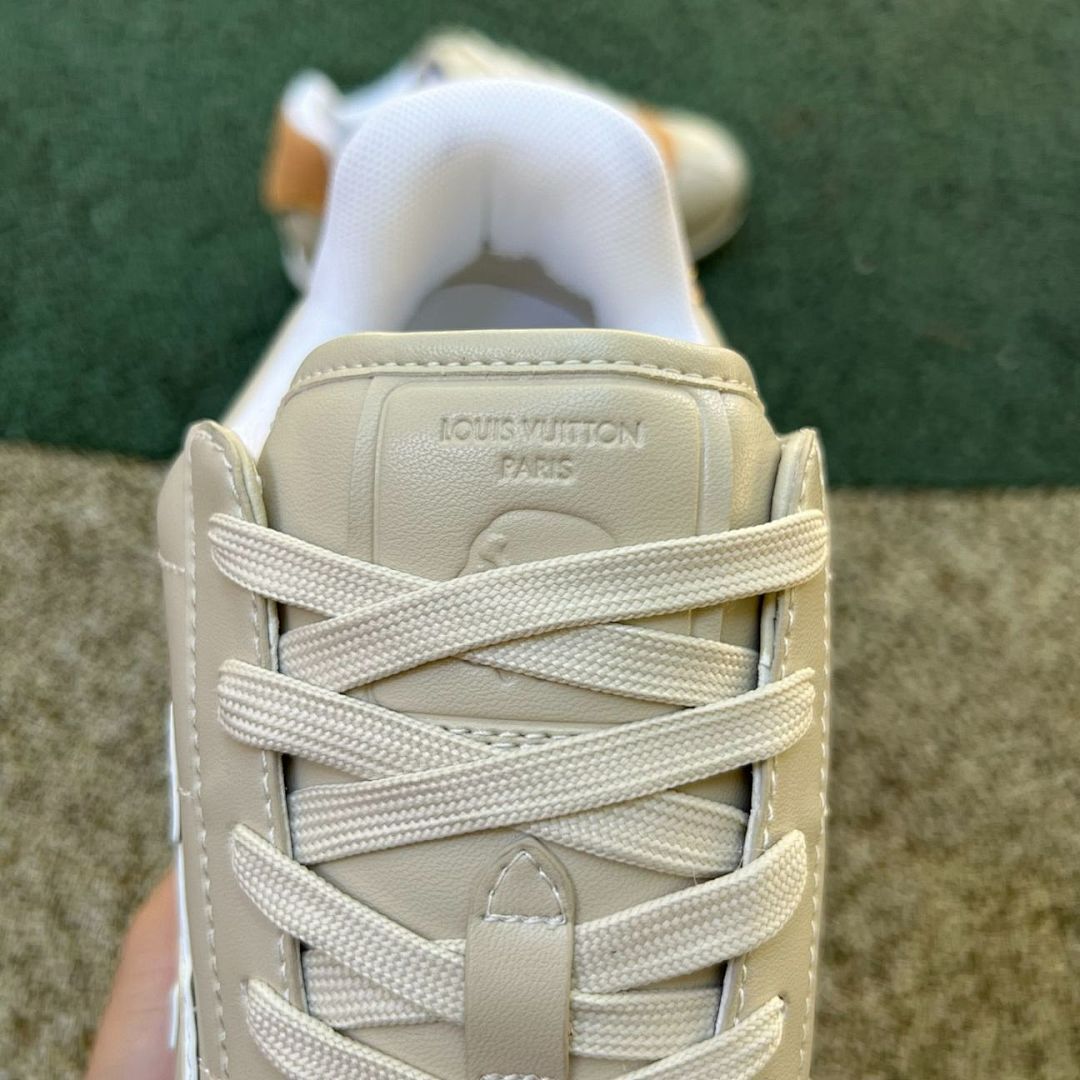 Louis Vuitton LV Runner Sneaker Beige Leather - Image 5