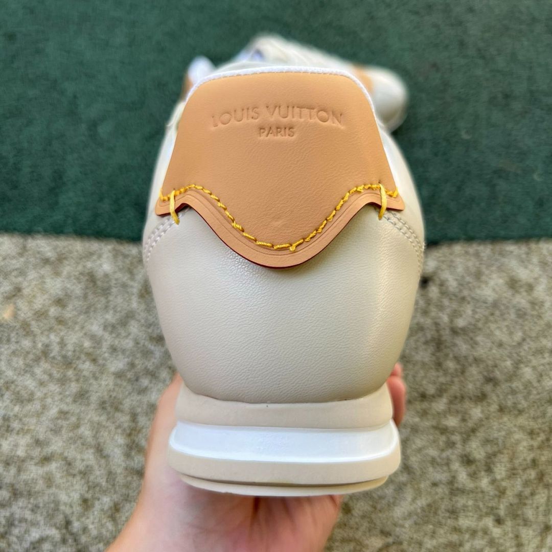 Louis Vuitton LV Runner Sneaker Beige Leather - Image 8