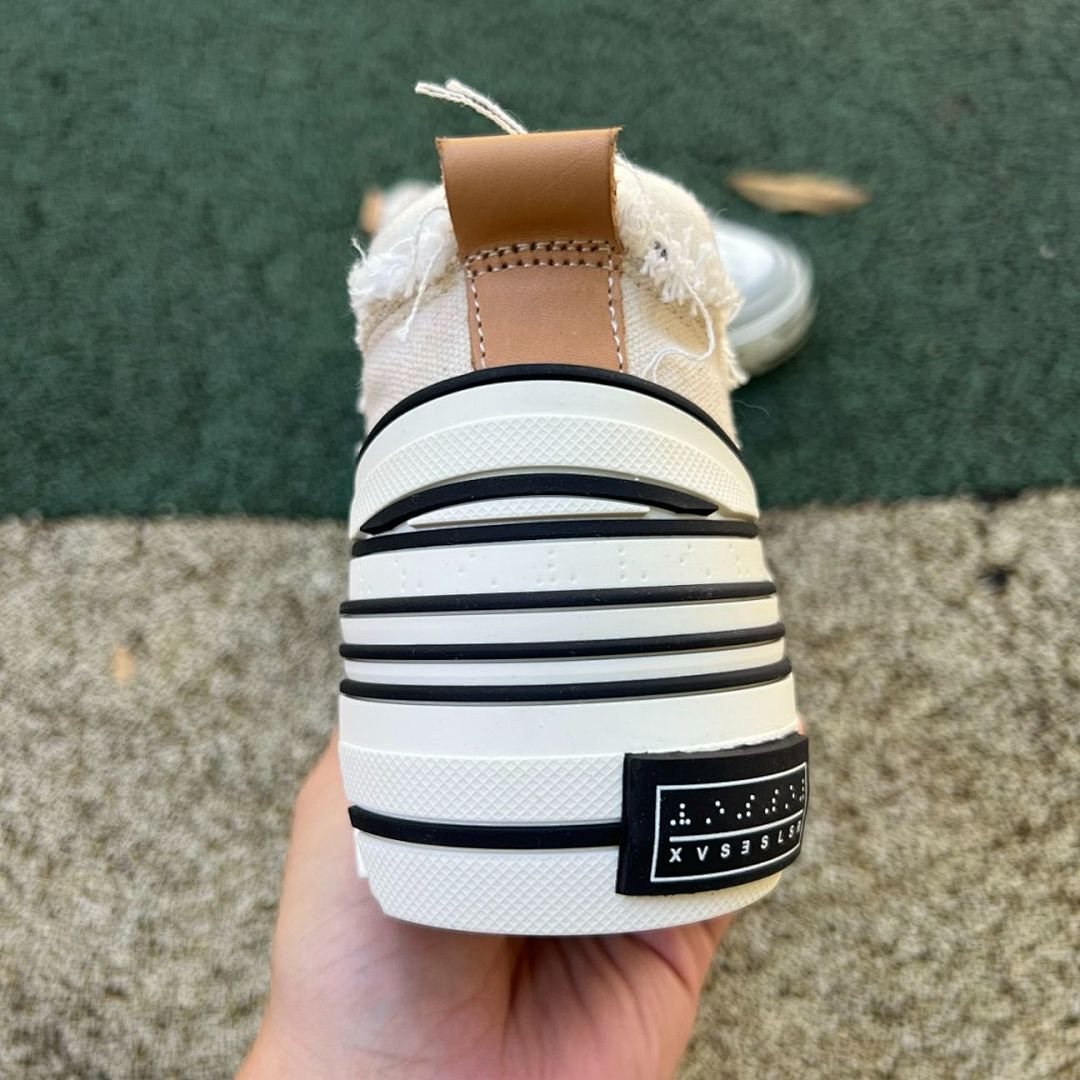 AVSESLSR AVB Distressed Canvas Platform Low Top Sneakers - Image 8