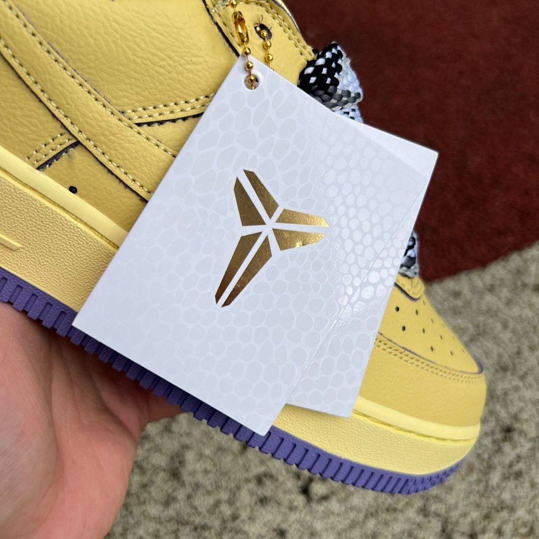 Nike Air Force 1 Low Kobe Bryant Mamba Day Yellow Purple - Image 4
