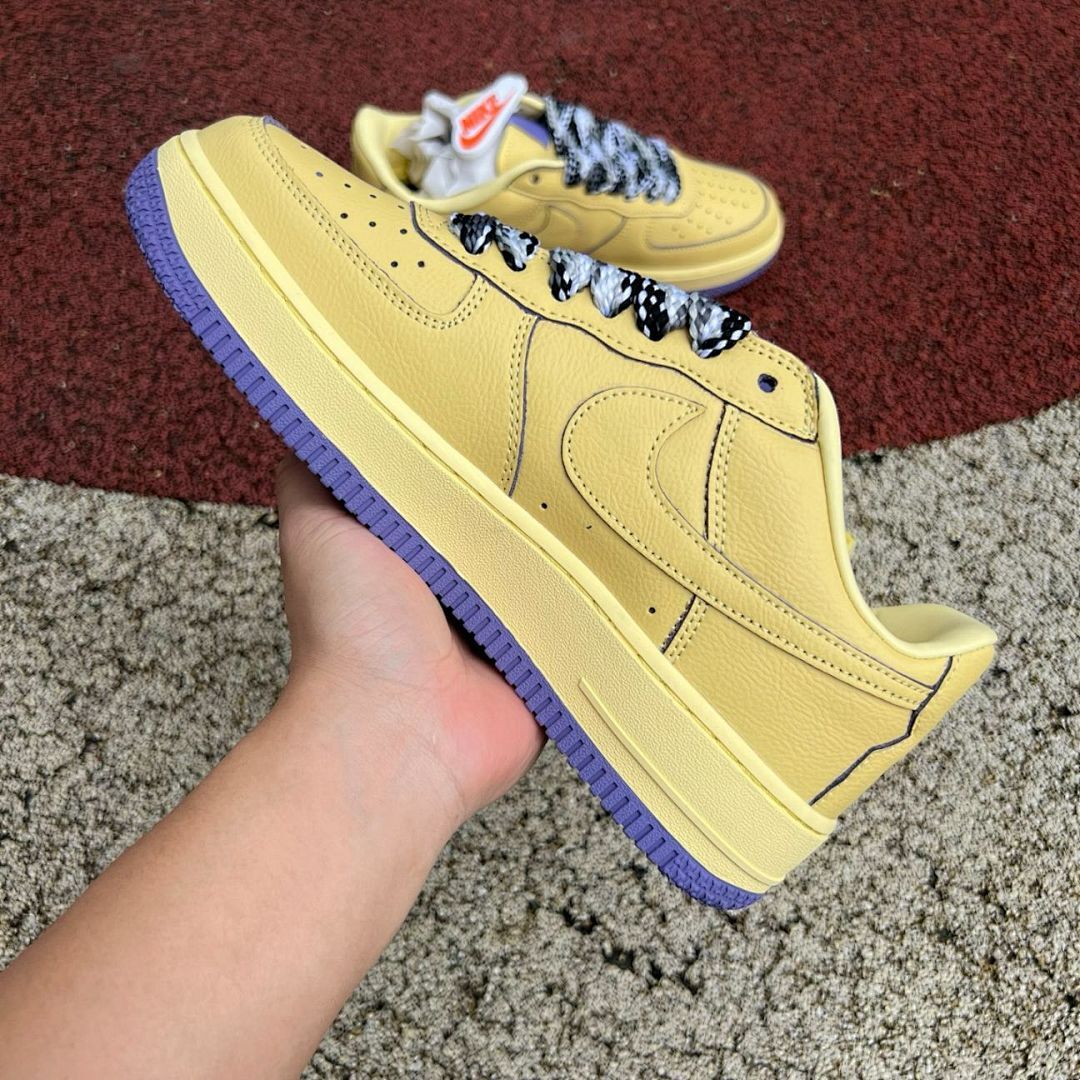 Nike Air Force 1 Low Kobe Bryant Mamba Day Yellow Purple - Image 9