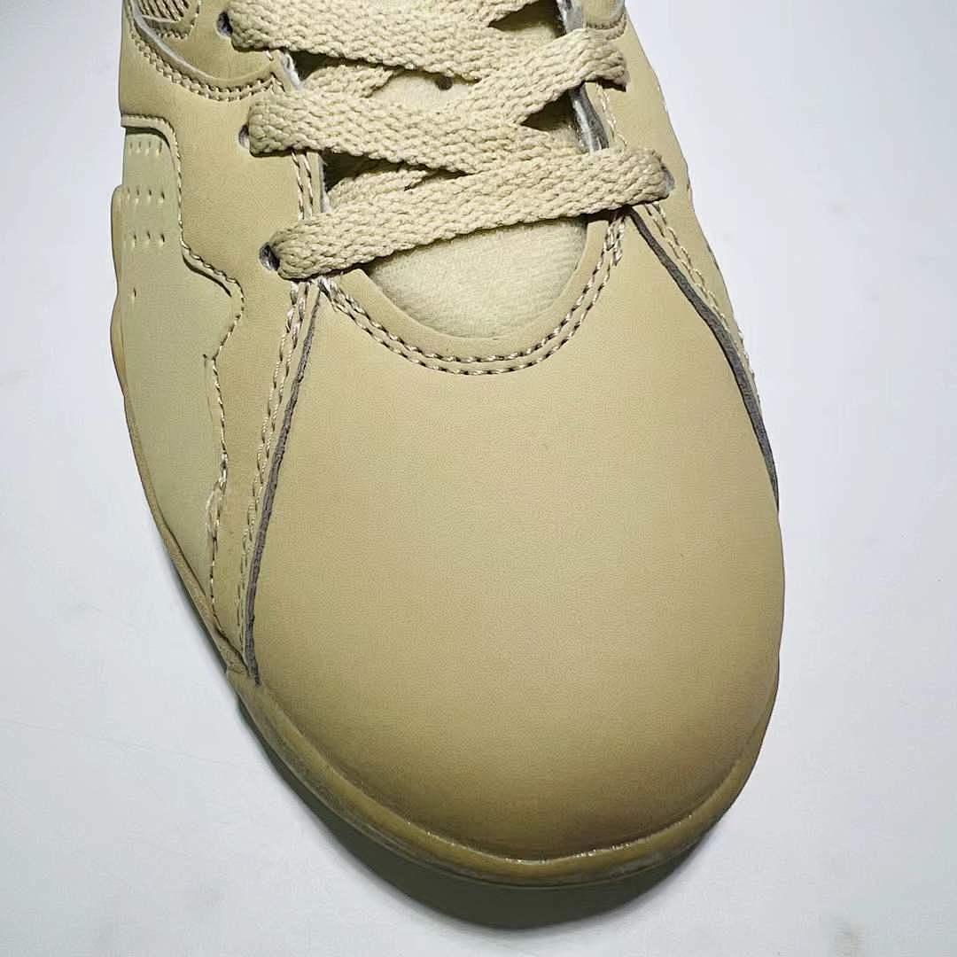 Air Jordan 7 Retro Vachetta Tan DD9335-200 Women's Beige Khaki Lifestyle Sneakers - Image 6