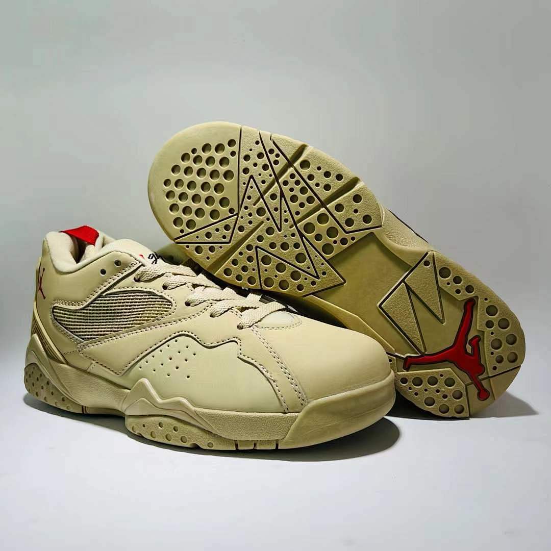 Air Jordan 7 Retro Vachetta Tan DD9335-200 Women's Beige Khaki Lifestyle Sneakers - Image 8