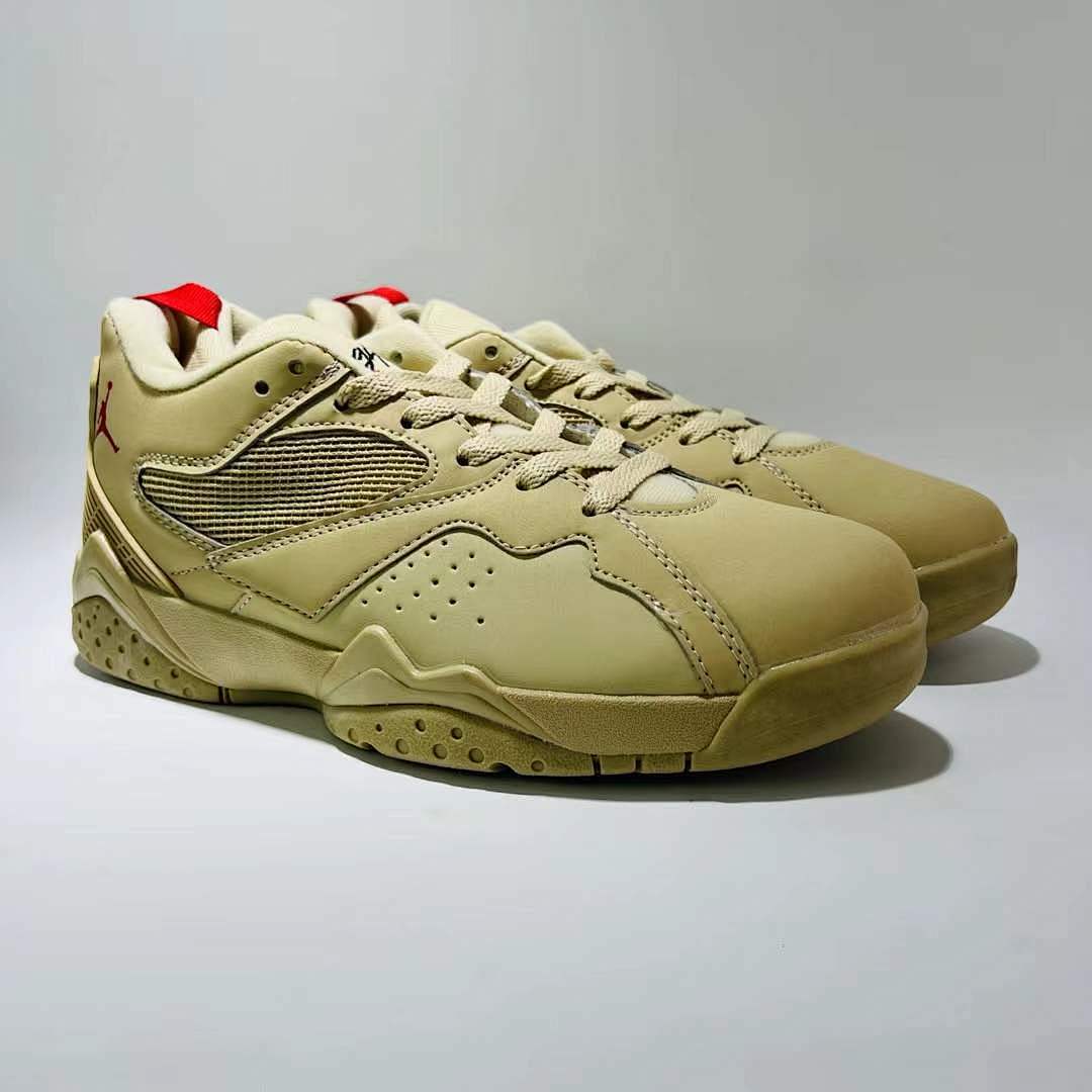 Air Jordan 7 Retro Vachetta Tan DD9335-200 Women's Beige Khaki Lifestyle Sneakers - Image 10
