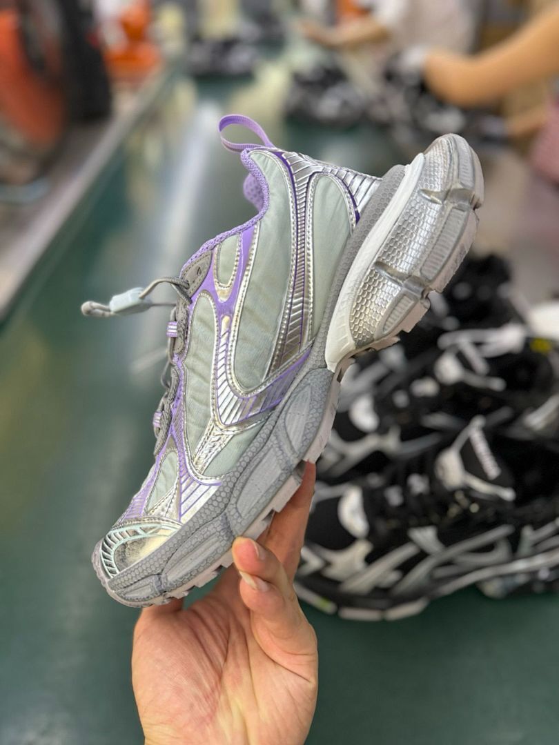 Balenciaga 3XL Trainer Metallic Silver Purple (2325 VG) - Image 8