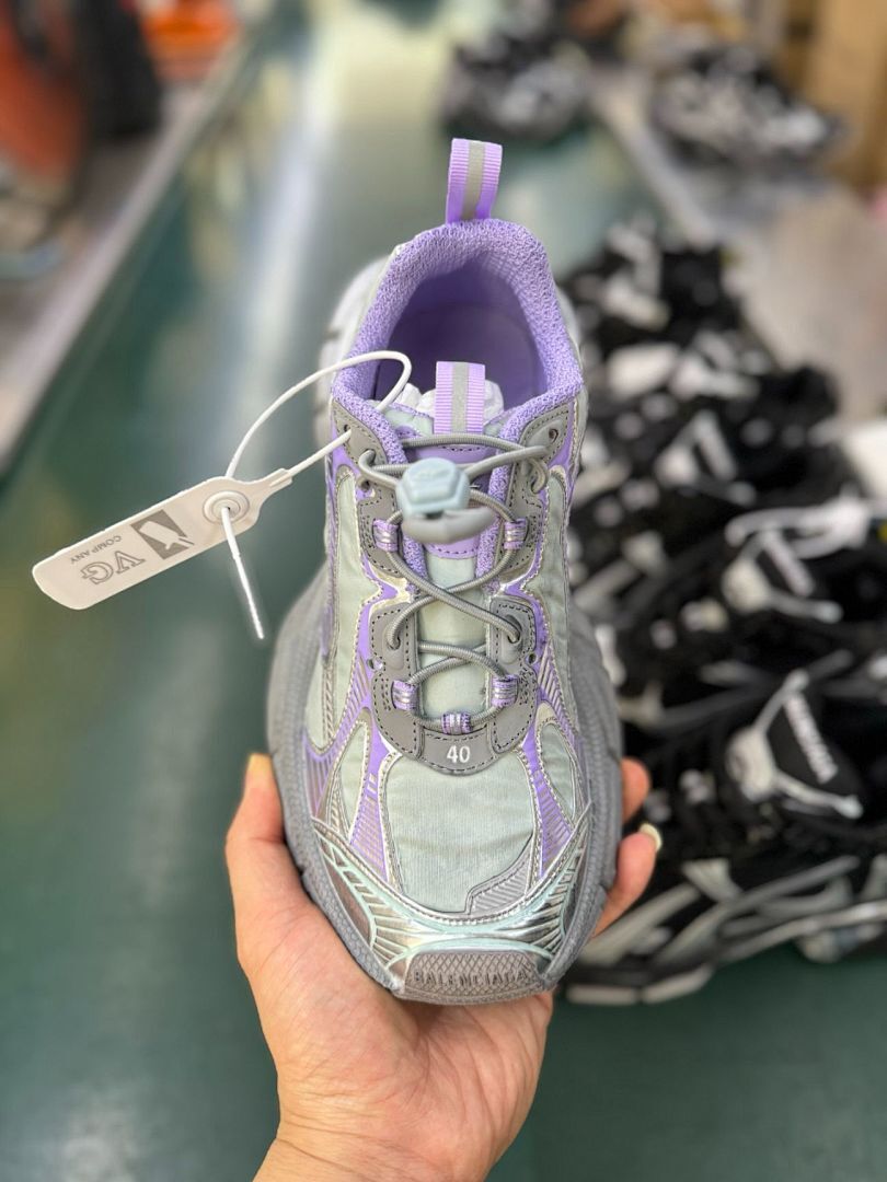 Balenciaga 3XL Trainer Metallic Silver Purple (2325 VG) - Image 9