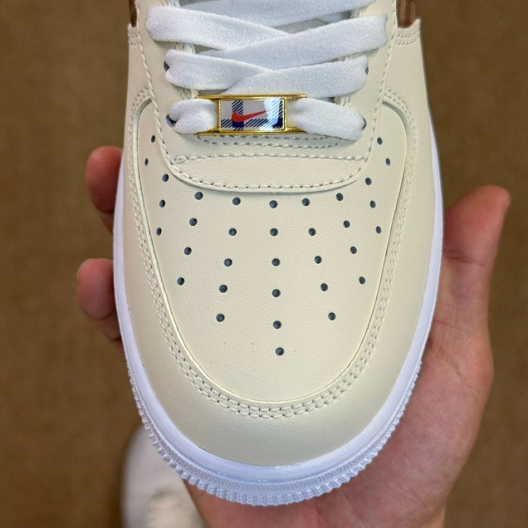 Nike Air Force 1 Low Sail University Blue Transparent Plaid - Image 4