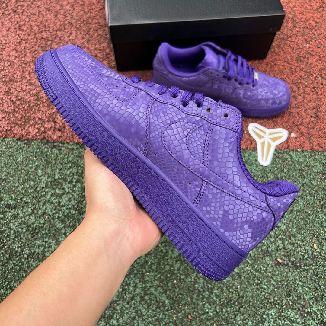Nike Air Force 1 Low Kobe Mamba Purple Snakeskin - Image 6