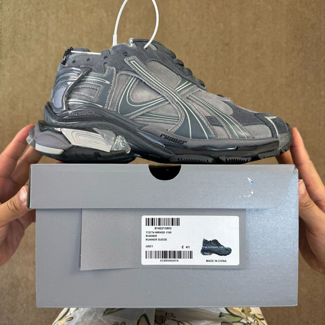 Balenciaga Runner Sneaker Grey 677403W3RFN1290 - Image 3