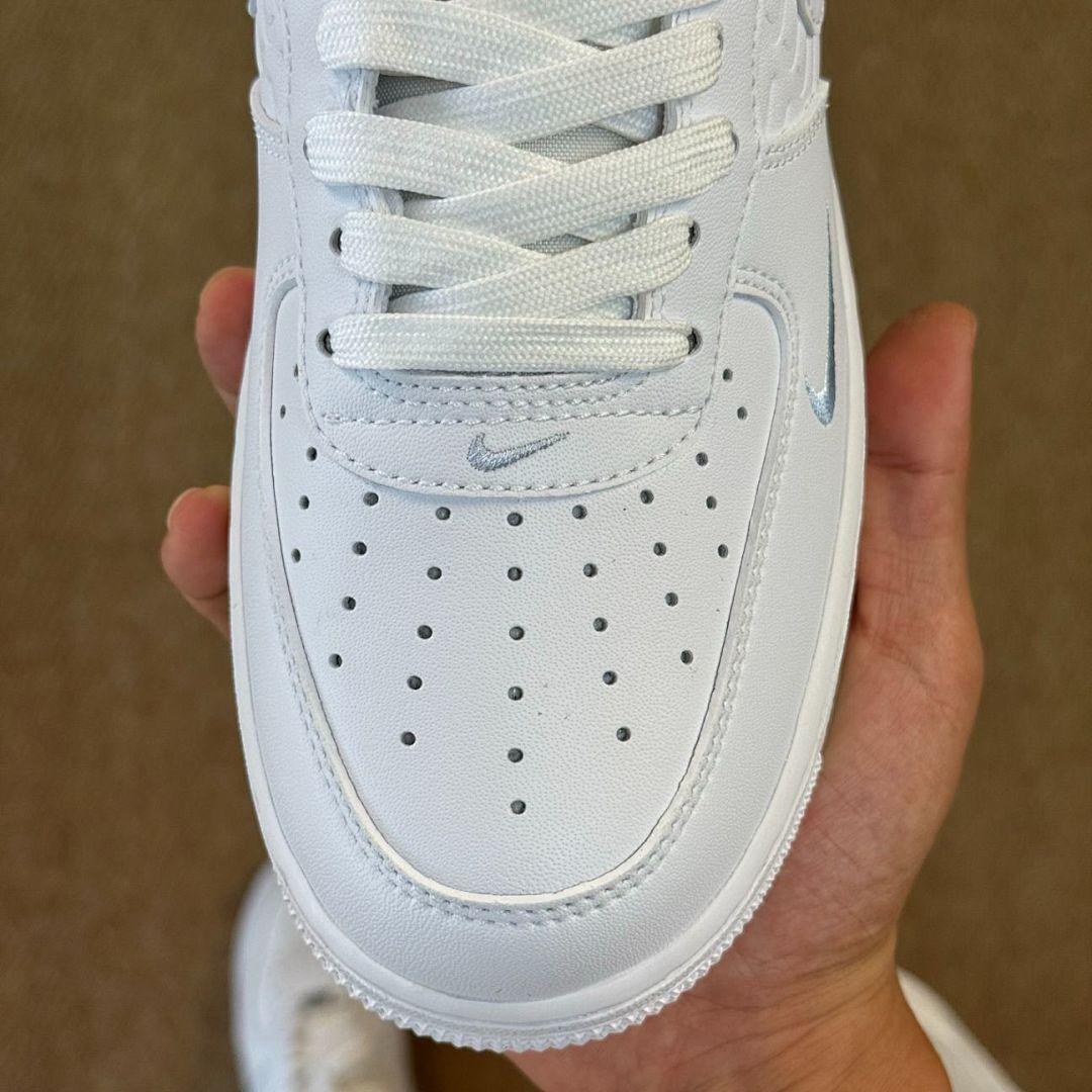 Nike Air Force 1 '07 LX White Metallic Silver Football Grey DV0788-100 - Image 3