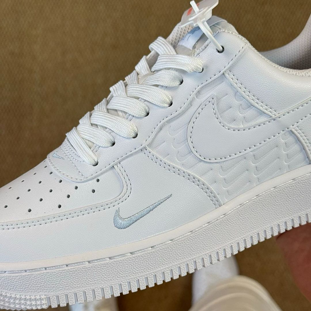 Nike Air Force 1 '07 LX White Metallic Silver Football Grey DV0788-100 - Image 4