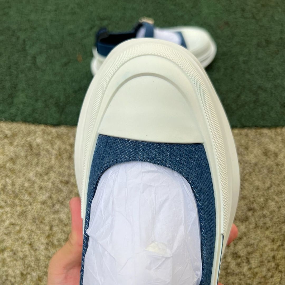 Alexander McQueen Punk Mary Jane Denim Shoes - Image 4